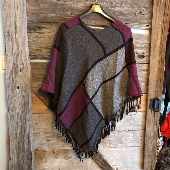 color block poncho size S/M - Picture 1 of 2